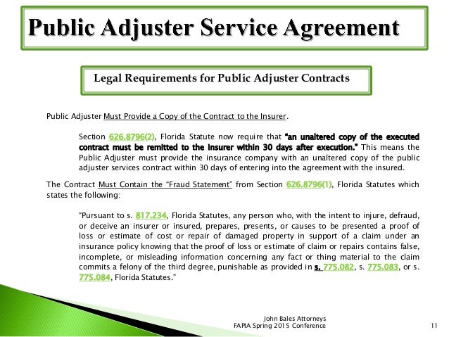 Ethics and Responsibilities for Florida Adjusters